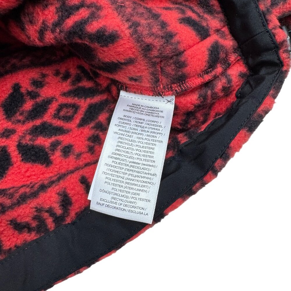 NWT $198 Polo Ralph Lauren Men's Red Fair Isle Fleece Sweatshirt 1/4 Zip, Size M - Picture 5 of 9